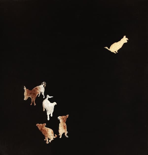 김희라 다른 2017 한지,먹,오브제 72x75cm