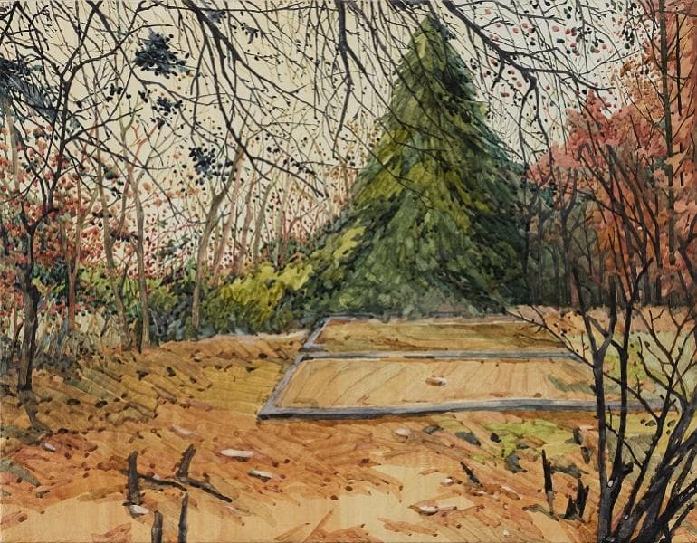 정재원, 위태로운 낙원Ⅰ_27.3x34.8cm_Mixed media on paper_2017