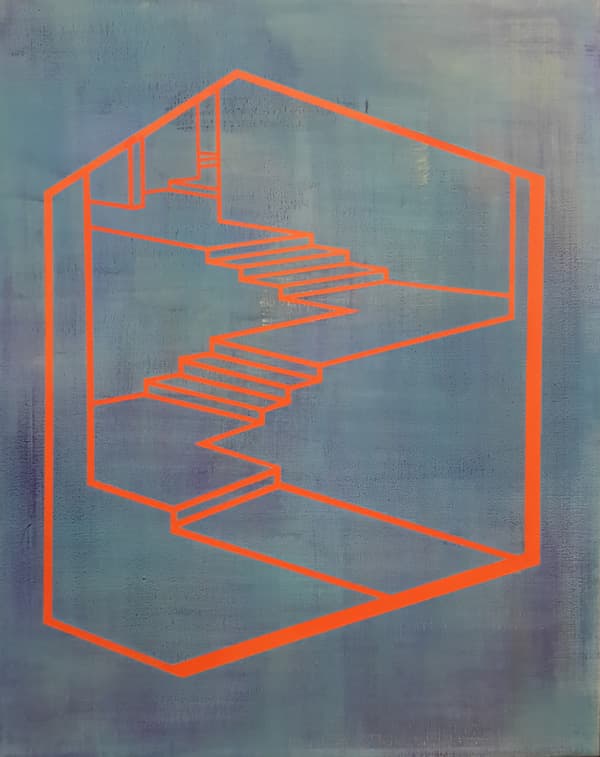 이지연, 004_그리고 그리다가_50.5x40.5cm_캔버스에 아크릴릭_2016