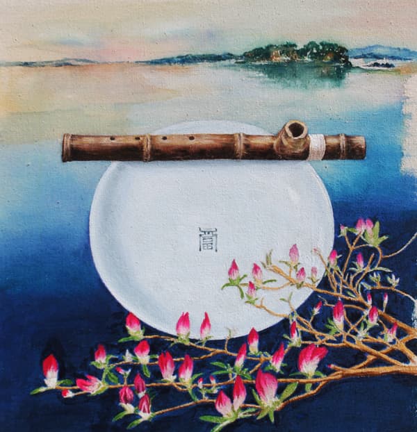 정경희, 빨간 마음 40x40cm  acrylic on canvas  2017
