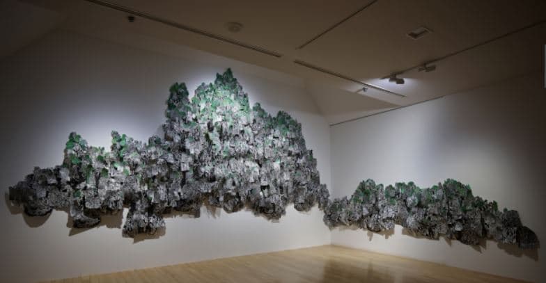김동기, Rocky Island, Dimensions Variable, Silkscreen, Cutting, 2018