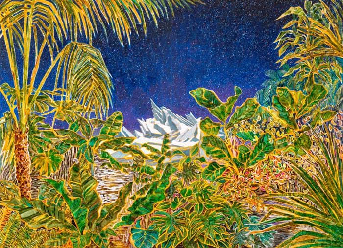 이효연, 찬란한 폐허, 아사에 아크릴, 162x224cm, 2016