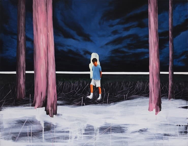 김동호, 혼자있지 않은 소년 oil on canvas 112.1x145.5cm 2016