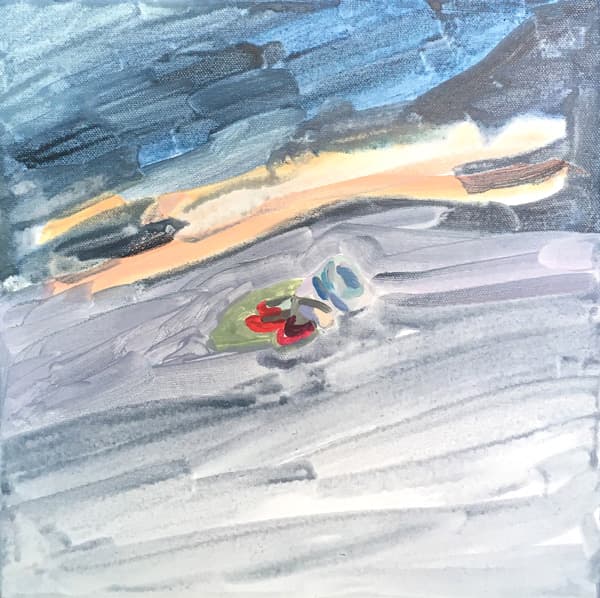 사박, 목장갑, acrylic on canvas, 30×30cm, 2019