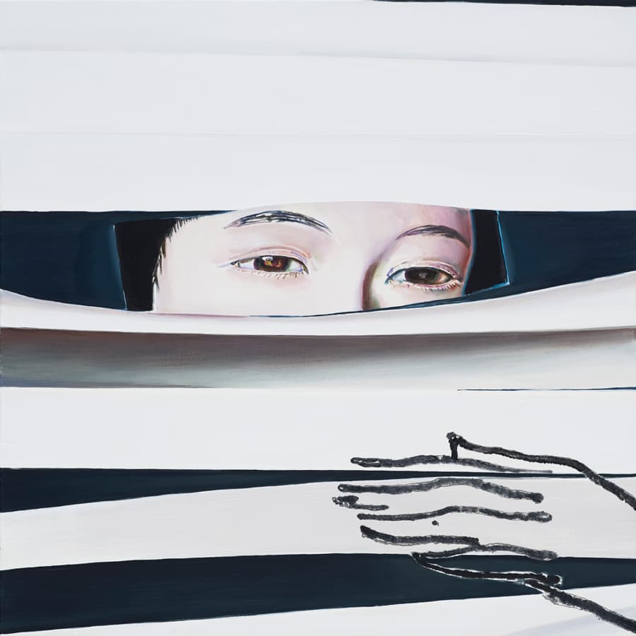 Suyeon Kim, SP6, oil on canvas, 60x60cm, 2018
