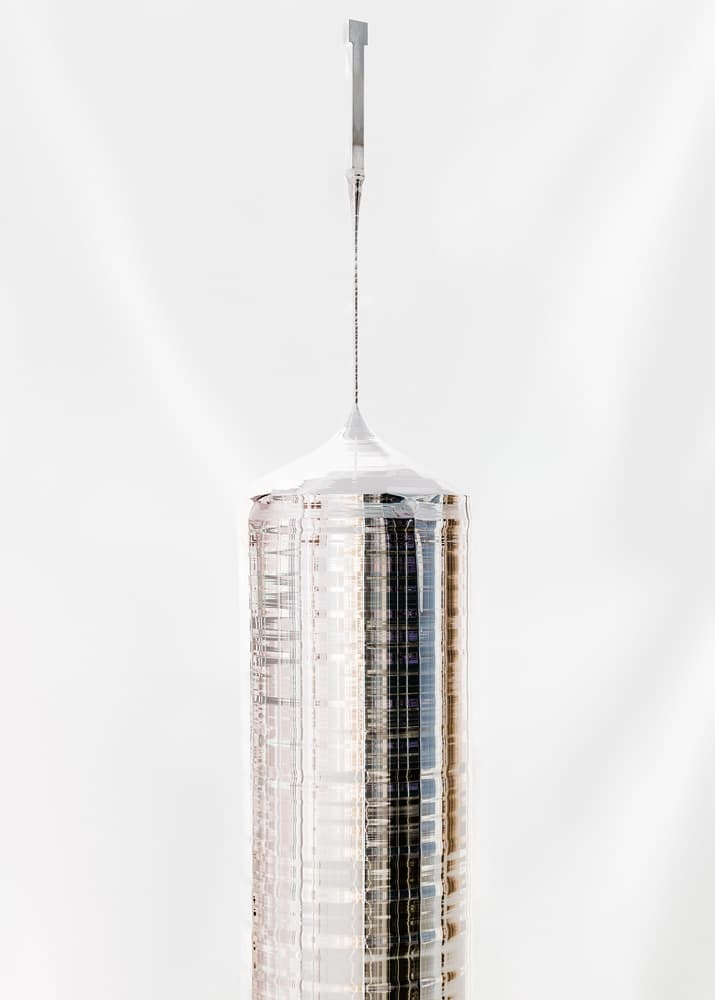 김익현, 단결정 실리콘 잉곳, 2019, 잉크젯 프린트, 139X105cm