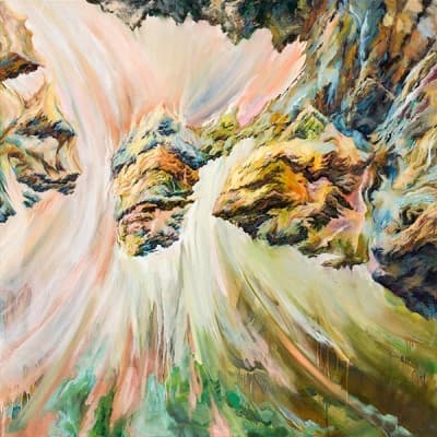 이지호, 찰나의 흐름_oil on canvas_130.3x130.3cm_2016