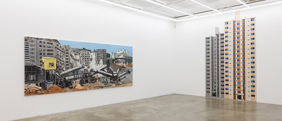 Installation view of Capricious Land 변덕스러운 땅, Gallery Simon, 2016