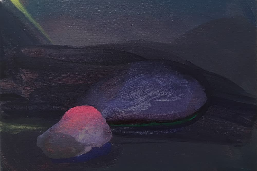 배미정_안녕을 비는 숲6_Acrylic on canvas_22.7x15.8cm_2018