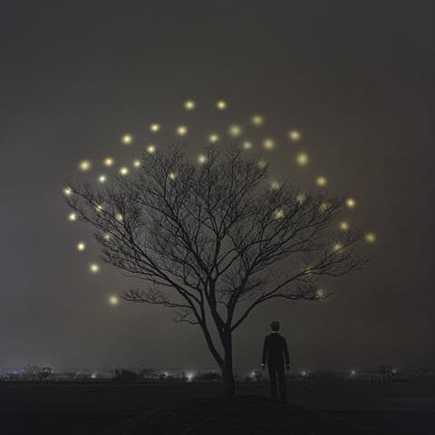 사타, Pulsar-Night bug NS 29-50, 2017, photography, mixed media, 60x60cm