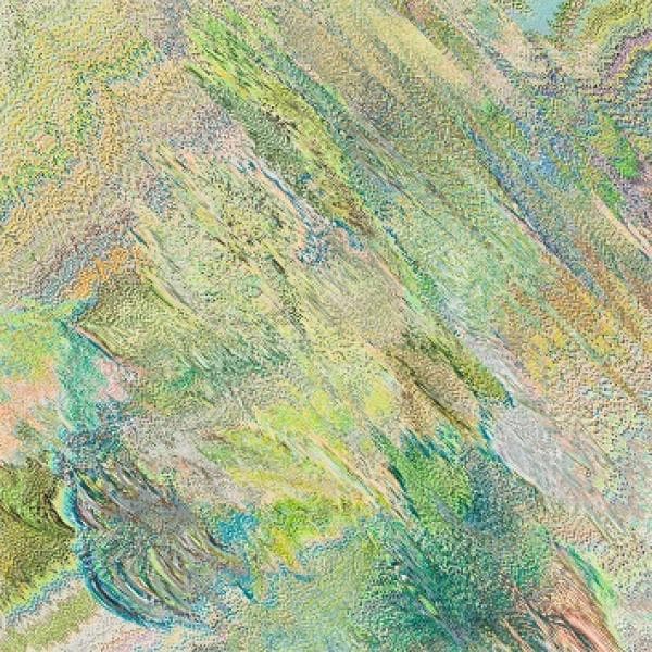 김원진, Stratal Landscape #008, 73×73cm, 장지 위에 색연필 (colored pencil on Korean paper), 2017