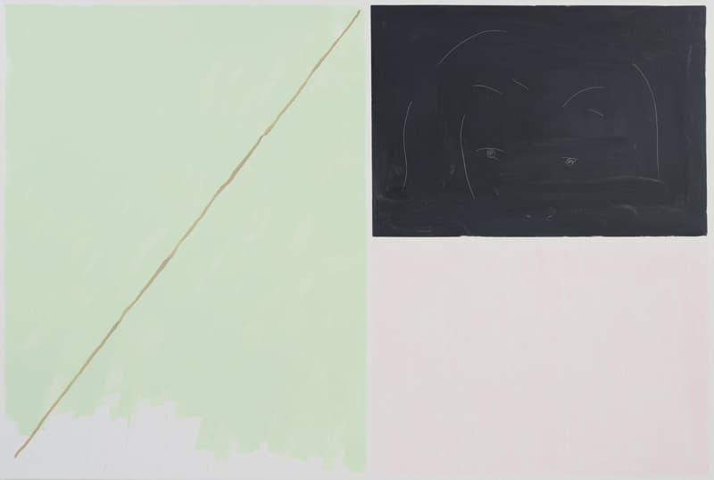 미나미카와 시몬, 팩트체크, 2017, 캔버스에 아크릴릭, 130.5x194cm ©Shimon Minamikawa