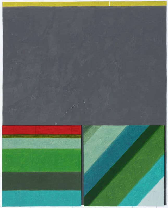 Hyunsun Jeon, Dual Conversation, watercolor on canvas, 162.2x130.3cm, 2018