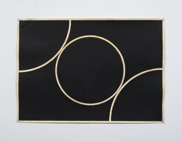 Dan Levenson, Franz Locher 2016 Oil on blotter paper 58.4 x 83.8 cm