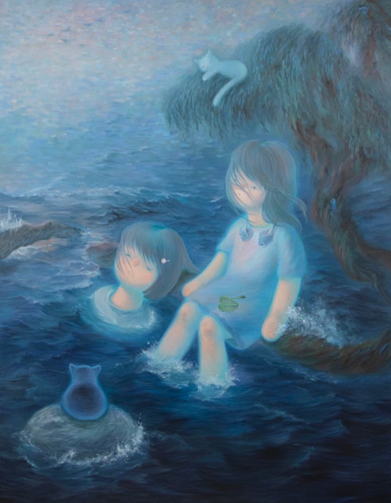 기러기의 비행 2023 oil on canvas 145x112cm