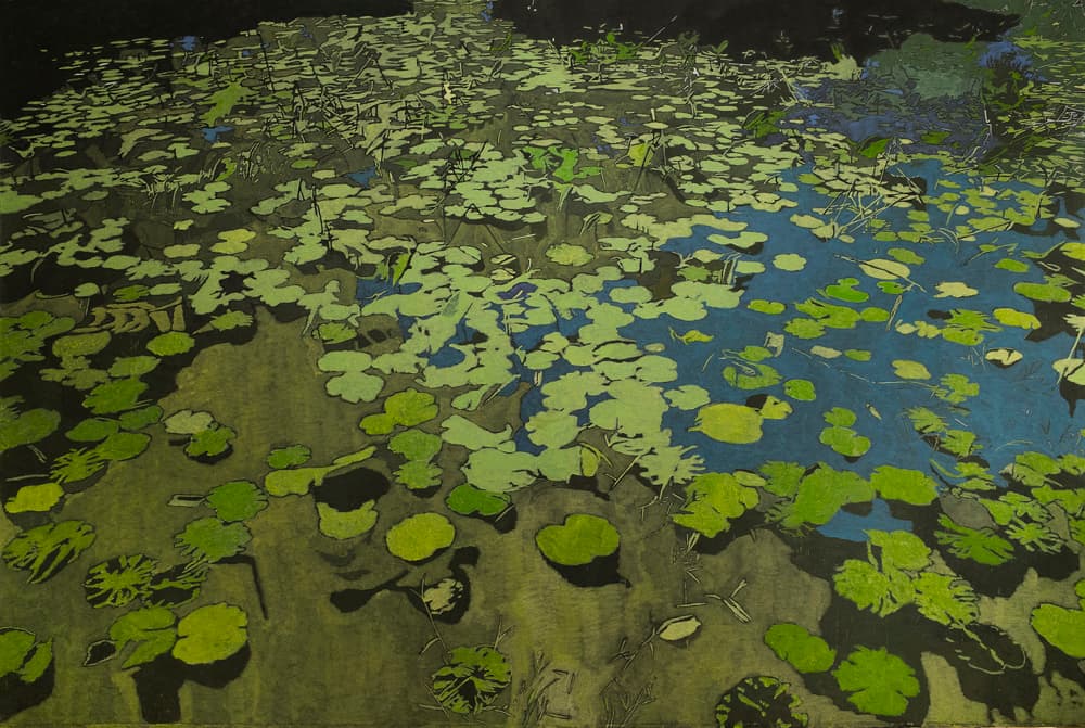 권세진_작은 연못_종이에 먹, 과슈_130.3×193.9cm_2019