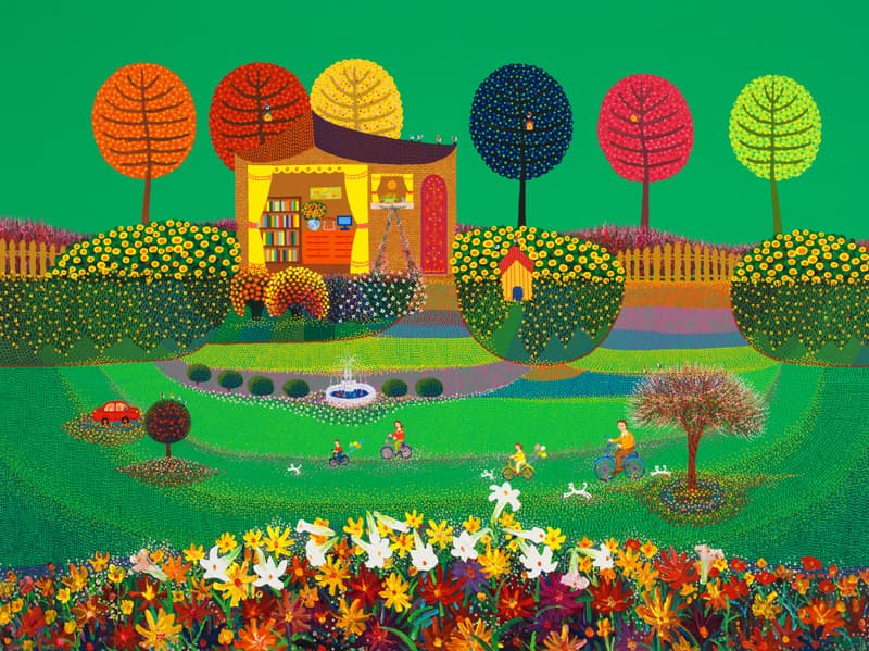 김덕기, 가족 - 함께하는 시간 Family - Time spent together 2014, Acrylic on Canvas, 193.9X259cm