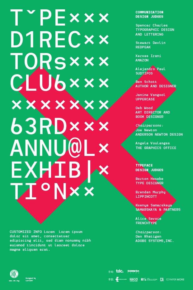 Type Directors Club New York 2017 Exhibition in Seoul 3
