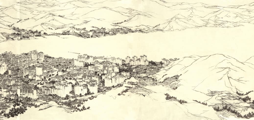 윤영경, 와유진경 臥遊眞景 – 끝없는 산과 강 그 사이에 노닐다
