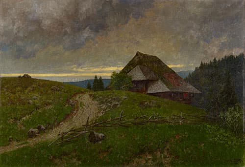 루트비히 초른, 블랙 포레스트의 흐린 날씨, 캔버스에 유채, 80x116cm, 1904