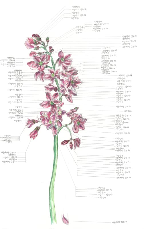 이준용, 아날로그 고백 기계, 종이에 수채, 42.0 x 29.7cm, 2014