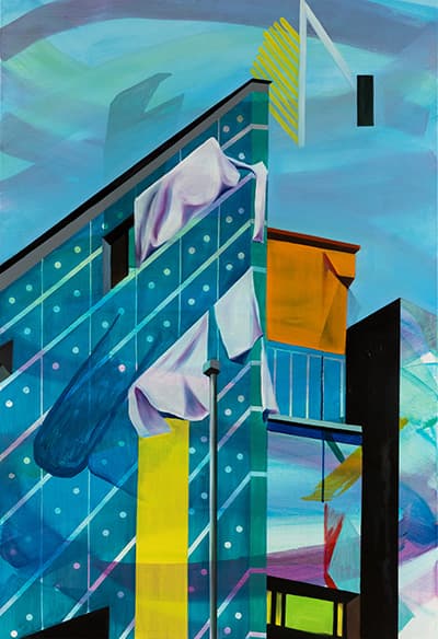 최경아, Elements of Rhythmanalysis: Tactility 3, 116.8x 80.3cm, acrylic & oil on canvas, 2018