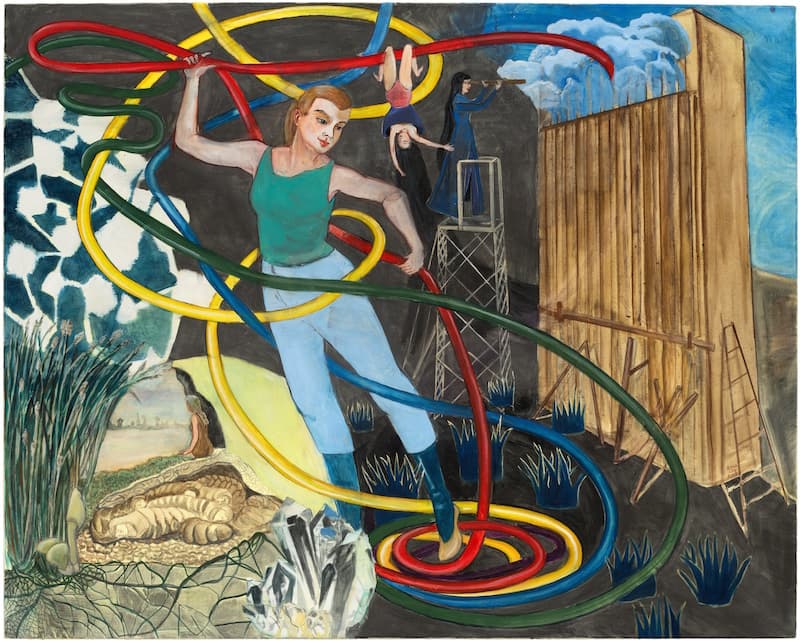 Rosa Loy, Zeitschleife, 2015, Casein on canvas, 120 x 150 cm
