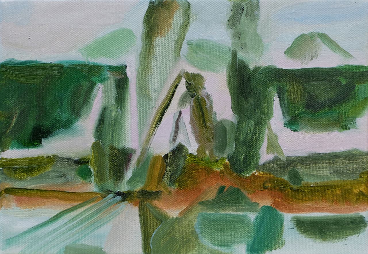 sunny side hill_16x22.5cm_Oil on canvas_2015