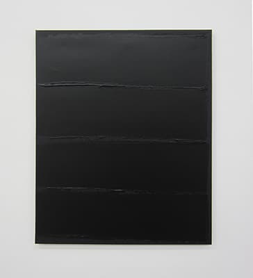Bernard Aubertin, Noihorizontal, 2014, Acrylic on canvas, 73 x 60 cm