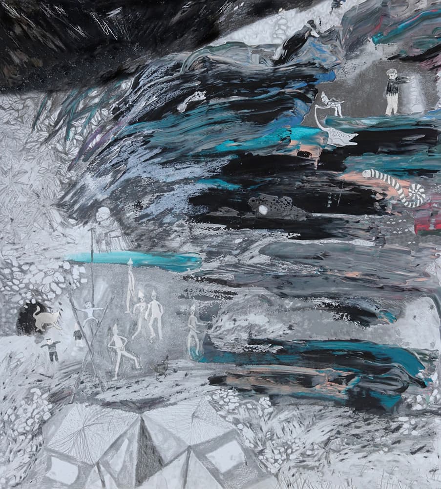 숨은 산 3 Concealed Mountain 3, 2020, 드로잉 애니메이션 Animated video, 반복 재생 Continuous loop, Ed. 1 of 5