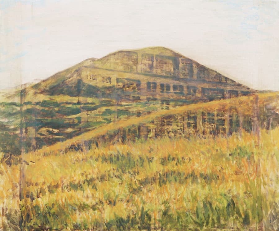 Kim bum ghun, Darangswi building, acrylic on canvas, 38x45.5cm, 2015