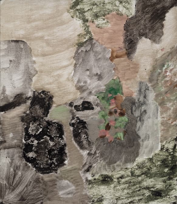 안드레아스 에릭슨, 덧없는 #7, 2019, 판넬에 씌운 캔버스에 유채, 아크릴릭, 템페라, 38x33cm