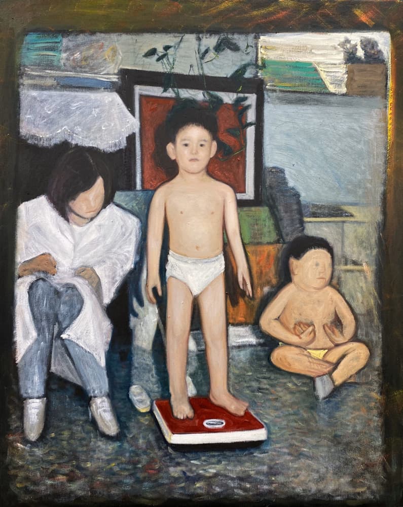 김지용, 신체검사, oil on canvas, 91x73cm, 2020