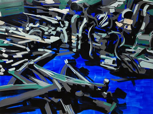 정직성, 201748, 2017, Acrylic and oil on canvas, 194 x 259 cm