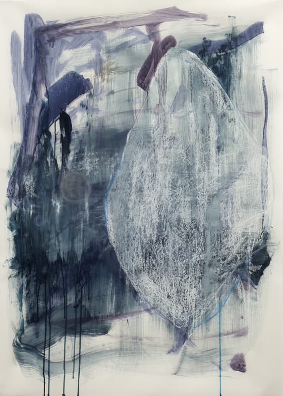전다빈 <소행성4> 89x70cm, 트레이싱지 채색, 2018