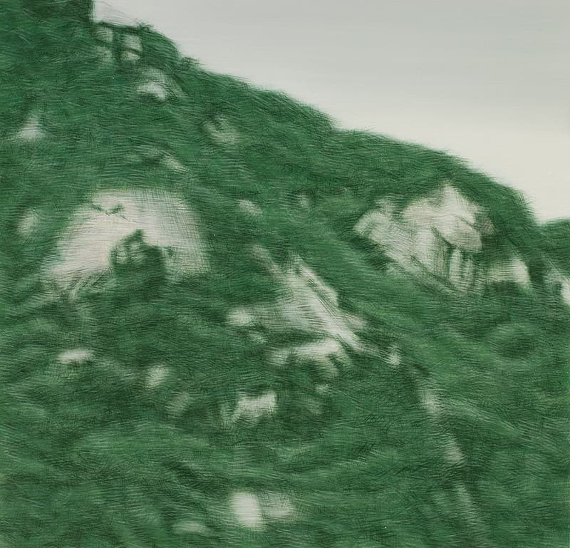 정주영, Mountain Bukak No.20, 2012, Oil on linen, 115x120cm
