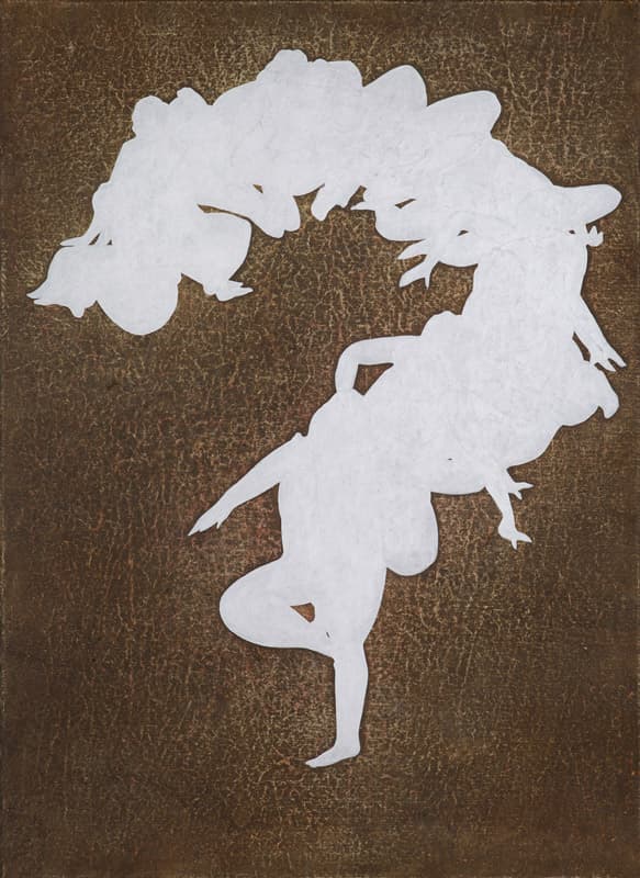 우명애, Half-closed interval, 72.7×53cm, mixed media, Korean paper on Canvas, 2019