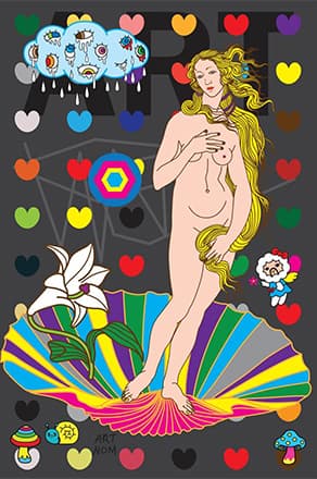 아트놈, BIRTH OF VENUS, 2017, Acrylic on Canvas, 193.9x130.3cm