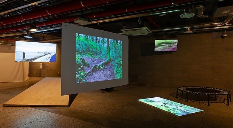 <Story went missing_ Viewing>, 영상설치, 혼합재료, 가변크기, 2018