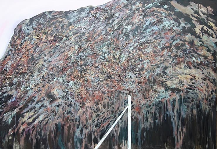안태기, 외곽, acrylic on canvas, 112.1x162cm, 2017
