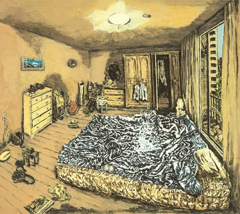 유근택, 풍덩!,2012,한지에 수묵채색,138 x 156cm