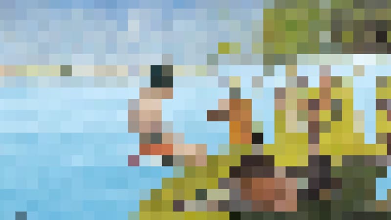 이이남, 아니에르에서의 물놀이-시각착오(Bathers at Asnieres-OpticalI Illusion), 2018, LED TV, 14min 59sec