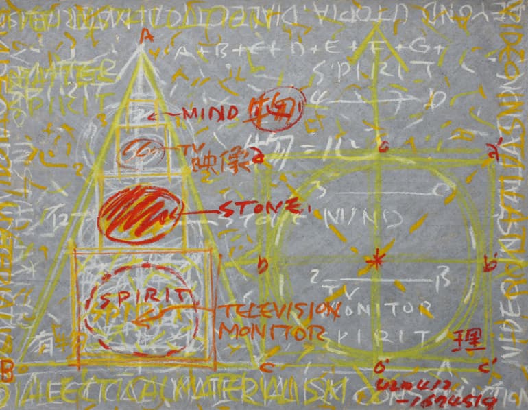 박현기 무제 1993-1994 한지에 오일스틱 79 x 104 cm