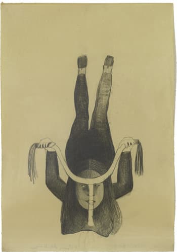 Sandra Vásquez de la Horra, LA MANIOBRA, 2008, Pencil on paper, wax, 63x44cm