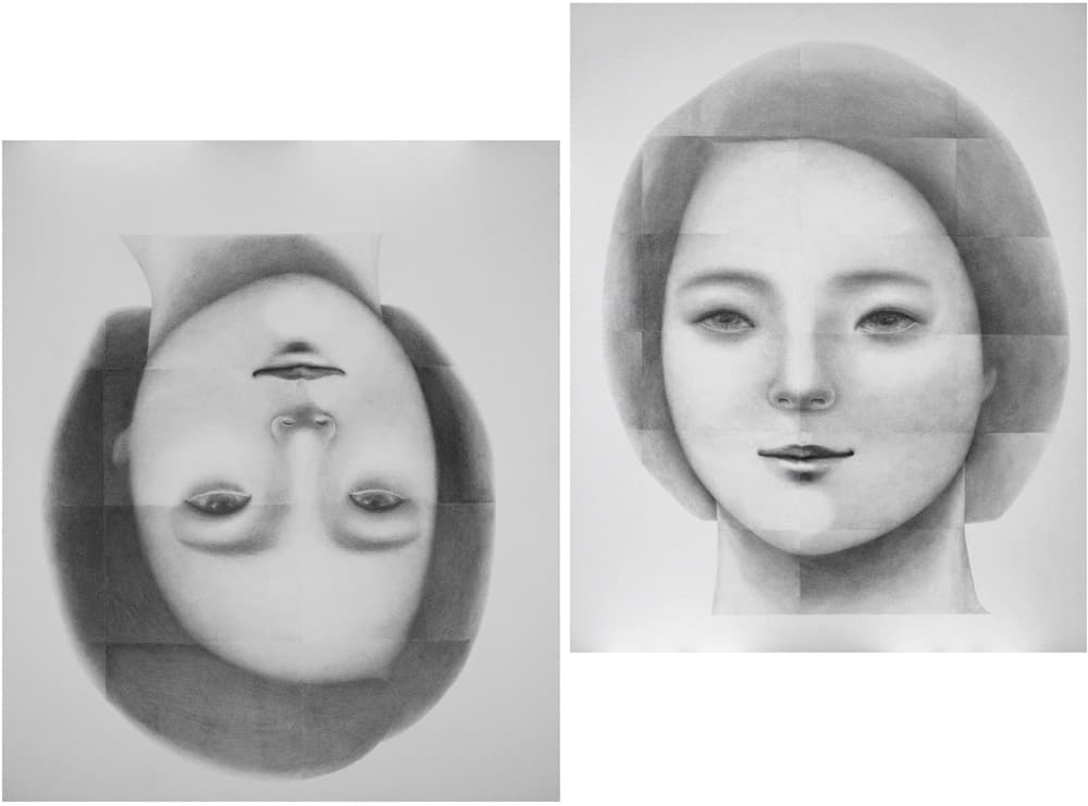 정지선_Moment and moment_pencil_(left)120x100cm(right)116.5x91cm_2017