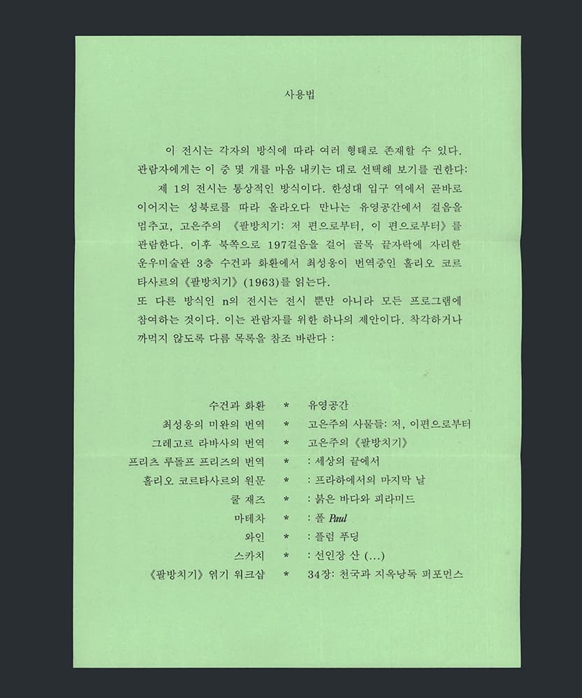 고은주 - 팔방치기: 미완의 번역 3