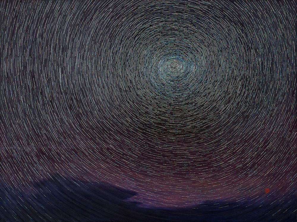 결-창덕궁 ,180x240cm, Mixed media(mother of pearl) on wood, 2022