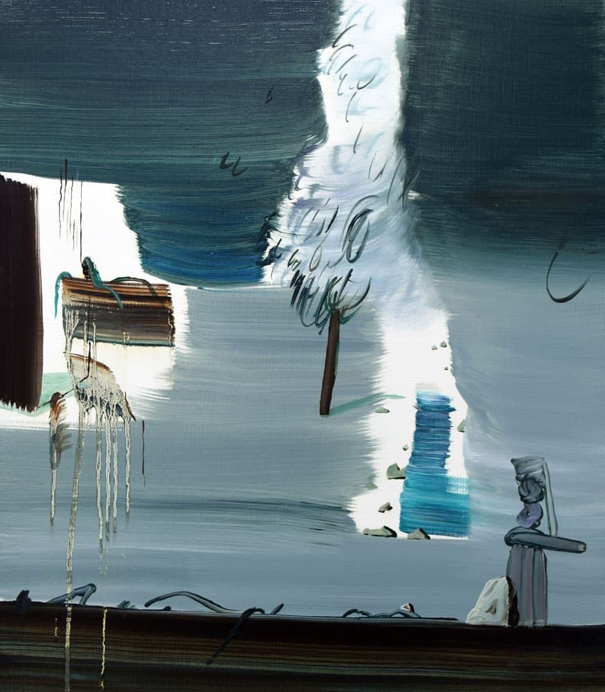 건드리면 전쟁이 나는 밤,oil on canvas, 53.0x45.5cm, 2021