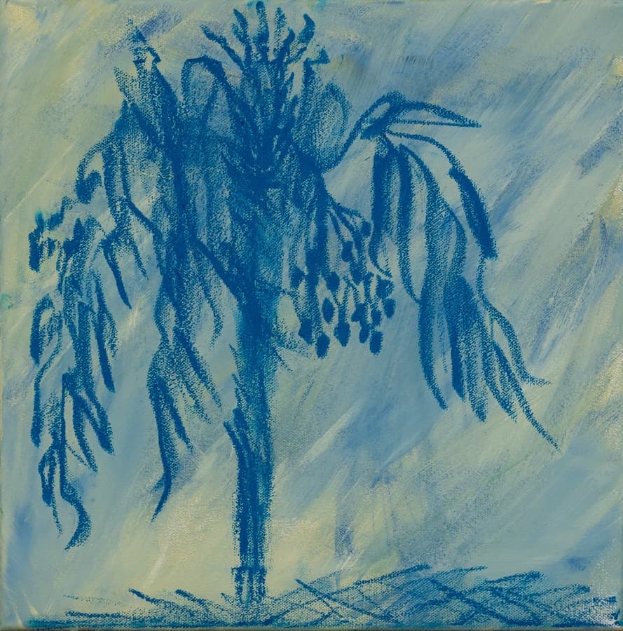 승연례, The Blue Dream, Mixed media , 37.9 x 37.9cm, 2020