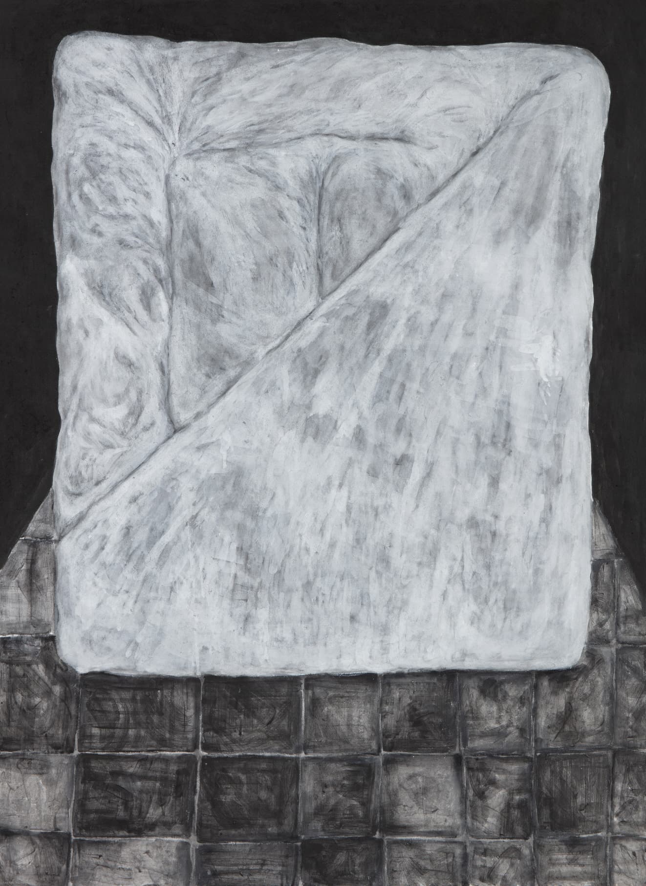 유진영_구부러져서_장지에 혼합재료_72.7 x 100.0 (cm)_2019